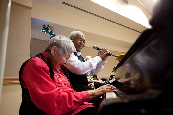 Activities, such as acting, music, singing and performance opportunities, are led by the needs and interests of our residents. | Photo by Claudio Papapietro