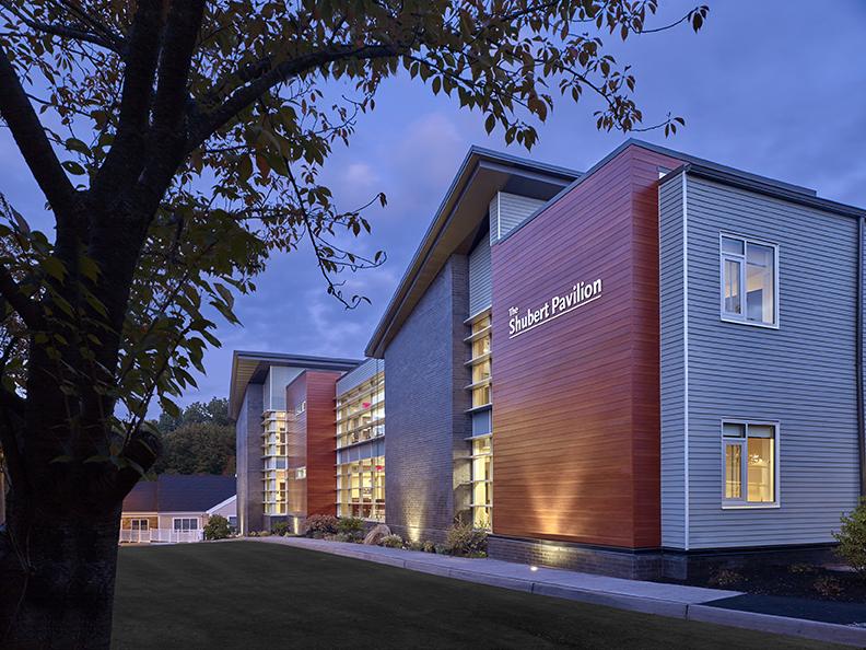 This new three-story building includes assisted living as well as our short-stay rehab center. | Photo by Don Pearse Photographers, Inc.