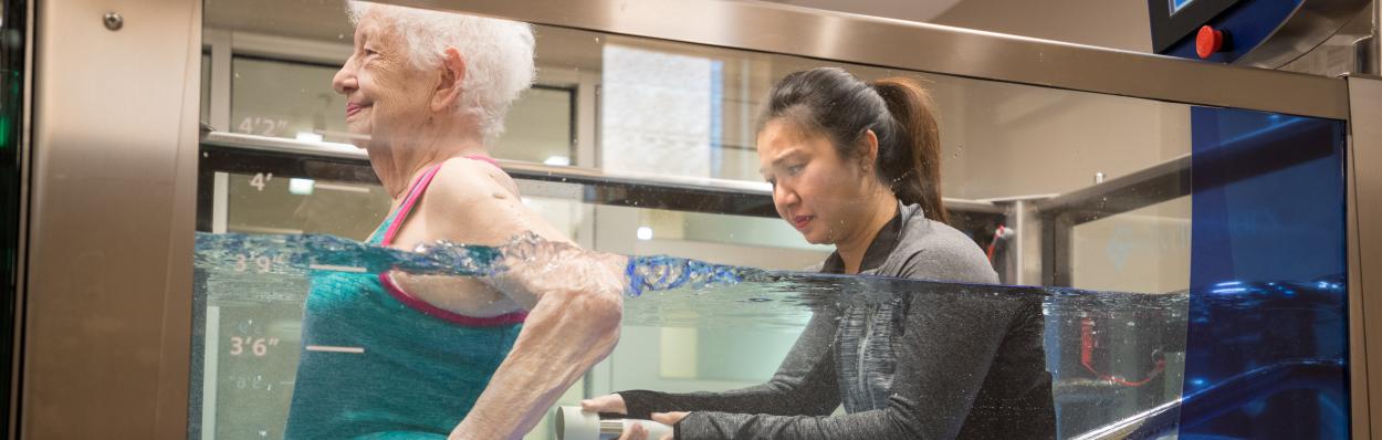 Hydro therapy at The Actors Fund Home in our short-stay rehab center